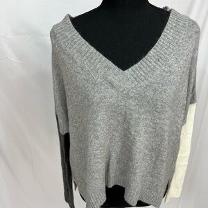 Olivaceous Color Block Sweater (Small)